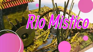 DIY- "Rio Mistico Modelo" Hermoso Paisaje De Un Puente Y Mulino-Modelo De Moinho E Ponte Sobre O Rio