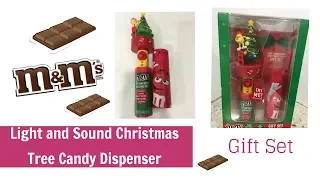 M&M's / M&M's Christmas Tree Light Up Candy Dispenser Gift Set / Buzzybumblebee Kids Toys and Games