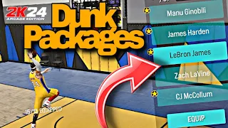 NBA 2K24 Arcade Edition - Dunk Packages for “ POINT GUARD BUILD “