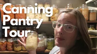 Updated Canning Pantry Tour | Large Family Prepper Pantry