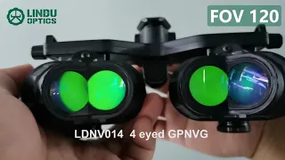 Lindu Optics LDNV014 4 eye GPNVG 18 plus better than l3 eotech ground panoramic night vision goggles