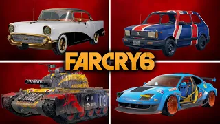 FAR CRY 6 - All Vehicles and Cars Showcase