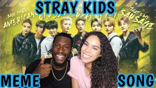 SO I CREATED A SONG OUT OF STRAY KIDS MEMES| REACTION|