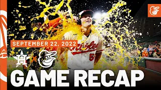 Astros vs. Orioles Game Recap (9/22/22) | Baltimore Orioles