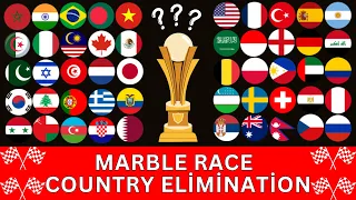 Marble Race Country Elimination in Algodoo