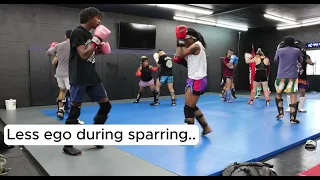 Less ego during sparring