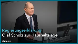 Regierungserklärung: Kanzler Scholz zur Haushaltslage, danach Aussprache | 139. Bundestagssitzung