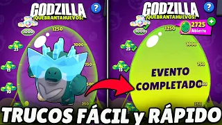 EVENTO GODZILLA ¡COMPLETA FÁCIL! Gemas gratis y skin top