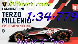 Asphalt 9: Legends | [1:34.779] Fastest route ! Day 25 Terzo ! w/ 2* Terzo | 100 subs !