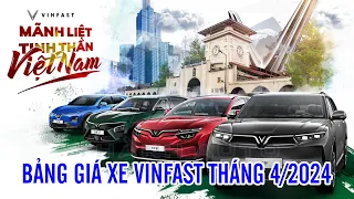 Bảng giá xe VinFast tháng 04/2024 - Giá lăn bánh xe VinFast tháng 04/2024 mới nhất | Thành Auto