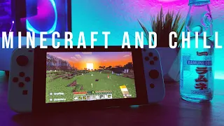 Midnight Minecraft and Chill ⛏  Lofi/Chillhop Mix & Minecraft to Build/Relax/Sleep/Study/Work to