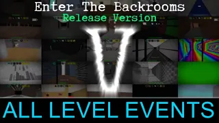 Enter the Backrooms: all levels and events as of Release Version V (epilepsy warning)