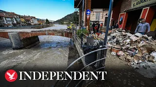 Heavy rain causes mudslides in Italy