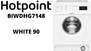 Hotpoint BIWDHG7148 Integrated Washer Dryer - [9] White 90