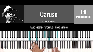 Caruso - Lucio Dalla - Luciano Pavarotti (Sheet Music - Piano Solo - Piano Cover - Tutorial)