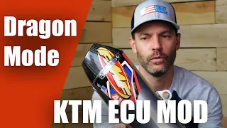 GET ECU & FMF 4.1 exhaust pipe upgrades | 21 KTM 500 Race Build | unlock DRAGON MODE!!