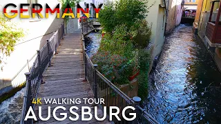 Augsburg, Germany - 4K Walking Tour - With Captions and Surrounding Sound [4k Ultra-HD 60fps]