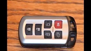 DIY - How to change SmartKey Key fob Battery on Toyota Sienna