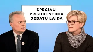 Speciali prezidentinių debatų laida. Gitanas Nausėda ir Ingrida Šimonytė