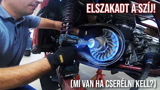 ELSZAKADT a szíj!!! (Mi van, ha cserélni kell?)