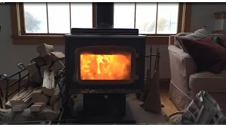 Камин метель за окном Blizzard outside the window fireplace