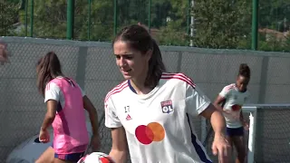 Daniëlle Van de Donk and Christiane Endler's first training for OL féminin