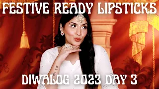 10 Gorgeous & Affordable Lipsticks For The Festive Season | #Diwalog2023 Day 3 | Shreya Jain