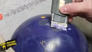 cutting down and smoothing out bowling ball plug | Proshop Tips