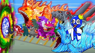 If GODZILLA SUPERHERO Thief RAINBOW Cartoon Animation - Bloop Kong Who Is The Next King Of Monsters