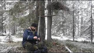 Открываю капканы на куницу(сезон 22-23гг).1часть. Таёжный быт