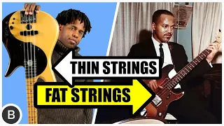 THIN vs. FAT - BASS STRINGS COMPARISON