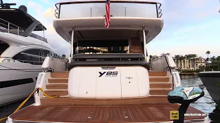 2022 Princess Y85 Luxury yacht - Walkaround Tour - 2021 Fort Lauderdale Boat Show