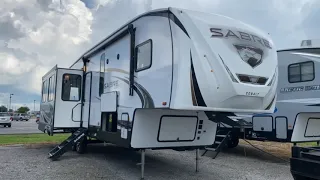 2021 Forest River Sabre 32DPT Fifth Wheel Travel Trailer Walkthrough, Tri State RV, Anna IL