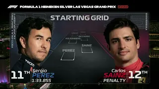 Las Vegas GP 2023 starting grid