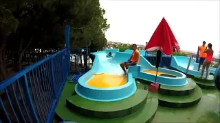 ILLA FANTASIA WATER PARK. ALL SLIDES POV. BARCELONA.