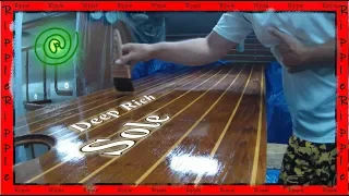 How to Varnish and Refinish a cabin sole - Get A Deep Rich Sole in that sailboat floor