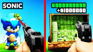 Every SONIC I SHOOT Becomes MONEY (GTA 5)