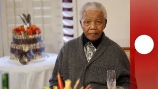 South Africa's President Zuma visits recovering Nelson Mandela