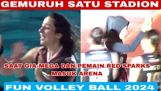 INDONESIA ARENA BERGEMURUH‼️Saat  GIA-MEGA Dan Pemain Red Sparks Memasuki Arena