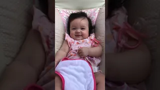 Cute Conversation with Baby Audrey! 4 Month Old Baby!