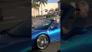 Me spoting a blue ferrari