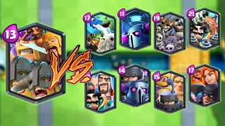 BARBARIAN TEAM VS ALL TEAMS - Clash Royale Team Battle