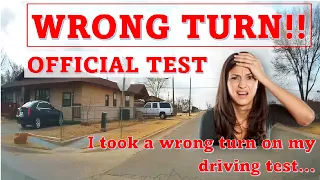 Official Driving Test - Wrong Turn!  SO NERVOUS!