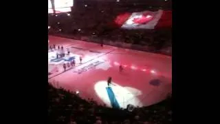 Leafs vs Bruins first playoff game ACC anthem