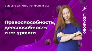 Правоспособность, дееспособность и ее уровни