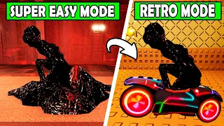 Comparison SEEK CHASE in EASY MODE vs NEW RETRO MODE in Roblox Doors New Update!