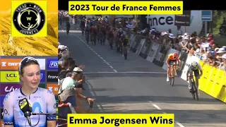 Emma Jorgensen Wins | 2023 Tour de France Femmes | Stage 6