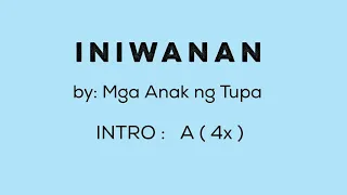 INIWANAN (by: Mga Anak ngTupa)-Lyrics with Chords