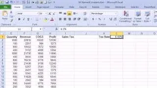 CFO Learning Pro -- Excel Edition -- Naming Constants