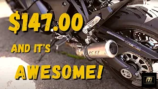 Installing Cheap Ebay Exhaust Ninja 1000 IT'S AWESOME